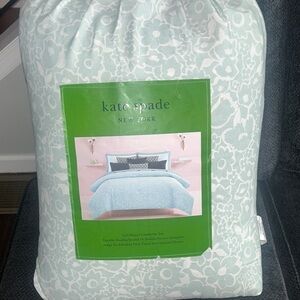 kate spade Floral Comforter Set - Light Blue